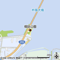 橋詰公園周辺の地図