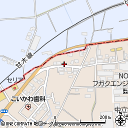 福岡県三井郡大刀洗町山隈1427-14周辺の地図