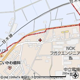 福岡県三井郡大刀洗町山隈1427-21周辺の地図