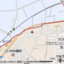 福岡県三井郡大刀洗町山隈1427周辺の地図