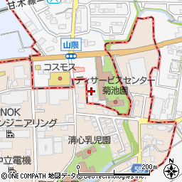 有料老人ホーム エスペランザ山隈周辺の地図