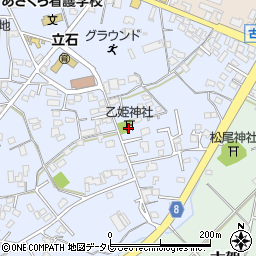 乙姫神社周辺の地図