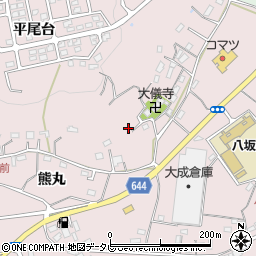 大分県杵築市八坂友清2590-1周辺の地図