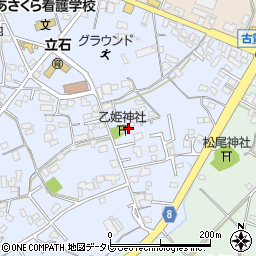 福岡県朝倉市頓田78-12周辺の地図