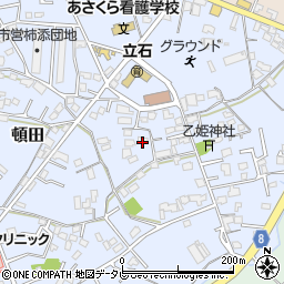 福岡県朝倉市頓田221-8周辺の地図