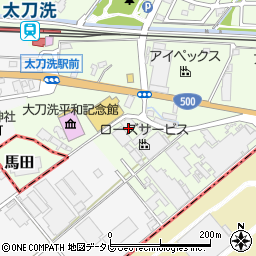 株式会社紙資源　甘木支店周辺の地図