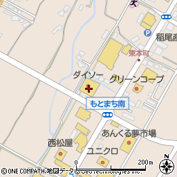 ダイソー福岡甘木店周辺の地図
