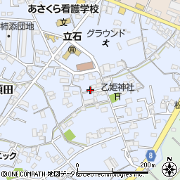 福岡県朝倉市頓田220周辺の地図