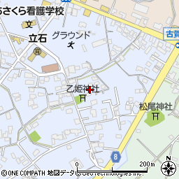 福岡県朝倉市頓田79周辺の地図