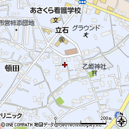 福岡県朝倉市頓田235周辺の地図