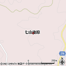 佐賀県唐津市七山池原周辺の地図