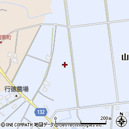 福岡県小郡市山隈周辺の地図