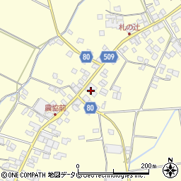 ＪＡ筑前あさくら三奈木周辺の地図