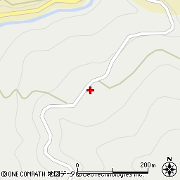 愛媛県西予市城川町嘉喜尾202周辺の地図