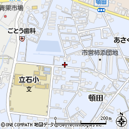 福岡県朝倉市頓田410周辺の地図
