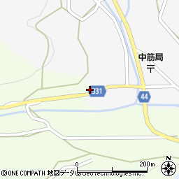 愛媛県西予市野村町富野川11周辺の地図