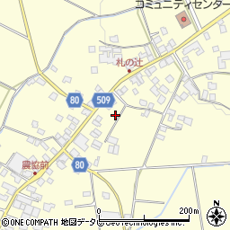 福岡県朝倉市三奈木281-2周辺の地図