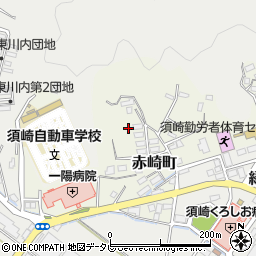 高知県須崎市赤崎町周辺の地図