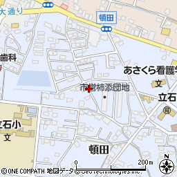 福岡県朝倉市頓田344-1周辺の地図