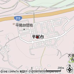 大分県杵築市八坂平尾台周辺の地図