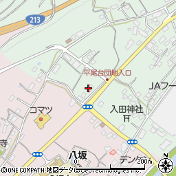 大分県杵築市本庄上本庄1412-1周辺の地図