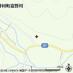 愛媛県西予市野村町富野川447周辺の地図