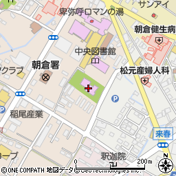 甘木歴史資料館周辺の地図