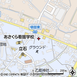 福岡県朝倉市頓田54周辺の地図