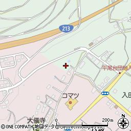 大分県杵築市本庄上本庄185-1周辺の地図