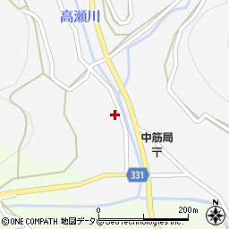 愛媛県西予市野村町高瀬4095-2周辺の地図