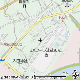 大分県杵築市本庄上本庄1361周辺の地図