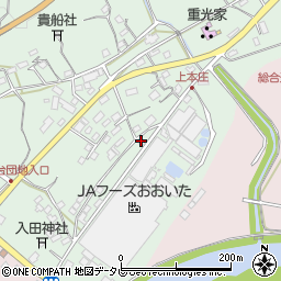 大分県杵築市本庄上本庄1496周辺の地図