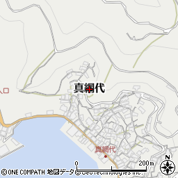 愛媛県八幡浜市真網代周辺の地図