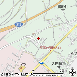 大分県杵築市本庄上本庄1384周辺の地図