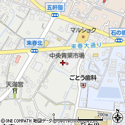 株式会社朝倉青果市場周辺の地図
