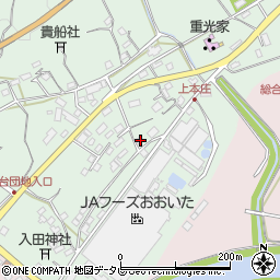 大分県杵築市本庄上本庄1328周辺の地図