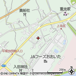 大分県杵築市本庄上本庄1330周辺の地図