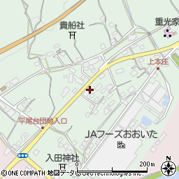 大分県杵築市本庄上本庄1357周辺の地図