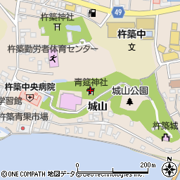 青筵神社周辺の地図