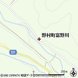 愛媛県西予市野村町富野川577周辺の地図