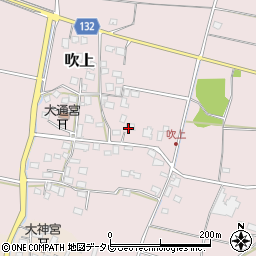 福岡県小郡市吹上周辺の地図