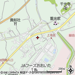 大分県杵築市本庄1322-1周辺の地図