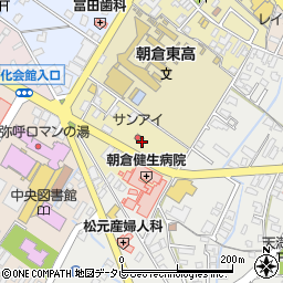 サンアイ調剤薬局甘木本店周辺の地図