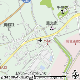 大分県杵築市本庄1313-1周辺の地図