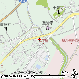 大分県杵築市本庄1310周辺の地図