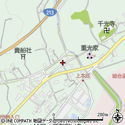 大分県杵築市本庄上本庄1298-1周辺の地図