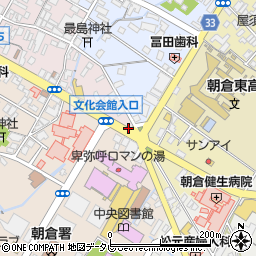 千鳥屋甘木店周辺の地図