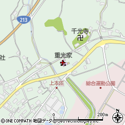 大分県杵築市本庄上本庄893周辺の地図