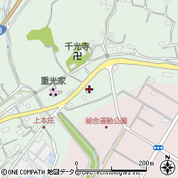 大分県杵築市本庄上本庄1566-1周辺の地図