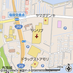 オレンヂキスサンリブ杵築店周辺の地図
